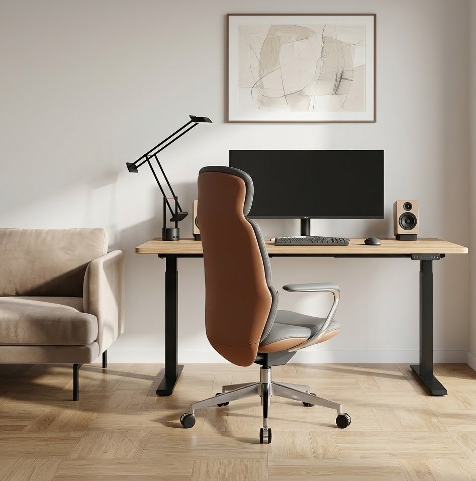 Кресло ICONTRON FLOW CHAIR Smoke cognac